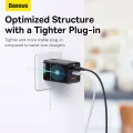 Baseus 65W GaN5 Pro Charger Quick Charge 4.0 3.0 Type C PD USB Charger Portable Fast Charger For Laptop Tablet Phone. 