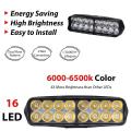 16 LED Vehicle Spot Light - Fog light 12v Car/ Bike/ Van/ Three wheeler Tuk - High Bright - waterproof VIP Light Spot Light Flasher Bar Light 16 Beads Front Light Night Light Headlight. 