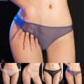 Withoutyou Sheer Lingerie Shiny Silk Thong Sheer Sheer Sheer Panties New Women's Sheer Low Rise Stretch Shorts Thong. 