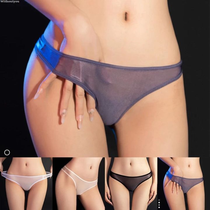 Withoutyou%20Sheer%20Lingerie%20Shiny%20Silk%20Thong%20Sheer%20Sheer%20Sheer%20Panties%20New%20Women's%20Sheer%20Low%20Rise%20Stretch%20Shorts%20Thong%20-%20Image%206