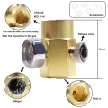 Co2 Cylinder Inflation Connector Gas Cylinder Adapter Soda Cga320 Co2 Filling Joint Gas Cylinder Joint Parts (C). 