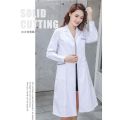 White Gown Short Sleeve Doctor's Overall Female Physical Therapist Doctor's Clothes Summer Thin Laboratory Nurses' Uniform Work Clothes Long. 