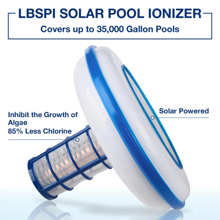 Floating Purifier For Swimming Pool Copper Ionization Solar Powered ...