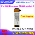 DODOMORN 100% New 875mAh HB3-875mah-7.7V High Quality Battery For DJI OSMO Pocket 1 POCKET 2 Series 2ICP5/22/65 Fast Delivery. 