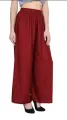 Women Ladies Viscose Plain Black White  Palazzo Long Pant Trouser low price. 