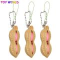 Simple Dimple Toys popper cute peanut-shaped keychains Push Bubble Sensory Stress Reliever Squeeze Pop it Fidget Toy Squeeze Bean Recover Relieve Stress. 