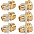 3Sets Garden Hose Repair Connector,Claps Female&Male Garden Hose Fittings for 3/4in & 5/8in Metal Garden Hose Repair Kit. 