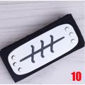 Anime Naruto headband akusuki Sasuke Itachi Kakashi Ninja unisex Halloween cosplay accessories gifts. 