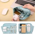 Waterproof Handbag Charger USB Data Cable Digital Accessories Travel Cable Organizer Bag Electronic Organizer Small Zipper Pouch Cosmetic Storage Bag. 