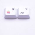 PBT Keycaps MAC Commond And Option Keys Dye-Sublimation Cherry MX Key Caps For MX Switches Mechanical Gaming Keyboard. 