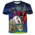 Scooby doo Cartoon Anime figures Harajuku T-shirt 3D Printing Boy Girl Children With Round Neck Short Sleeves Baby Clothes. 