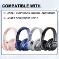 Replacement Earpads for Anker Soundcore Life 2/Q20/Q20+/Q20I/Q20BT Headphones, Ear Cushions Headset Earpads Ear Cups Cover Repair Parts. 