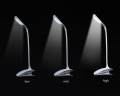 Office LED Lamp Reading Micro USB Connector Charging Desk Lamp (White Clamp Base). 