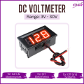 DC Digital Voltmeter Volt meter Voltagemeter Voltage meter for Solar or DIY projects 0v to 100v DC 0.56 Inch Mini Red 0.56" LED Display Panel Voltage Meter Voltmeter 3 wire. 