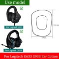 NEW Headphone Earpads Covers For Logitech G633 G933 G633S G933S Headset Gaming Cushion Pad Replacement Ear Pads Head Beam Accessorie. 