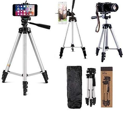 Tripod 3110 Camera Stand with Phone Holder Clip