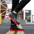 Rain Boots Waterproof Stylish Water Shoes Men's Rain Boots Short Tube Mid Tube Kitchen Anti-Slip Rubber Shoes Lightweight and Extra Thick Summer Rubber Boots. 