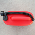 2X 5L Car Fuel Tank Can Spare Plastic Petrol Gas Container Anti-Static Fuel Carrier with Pipe for Car Travel. 