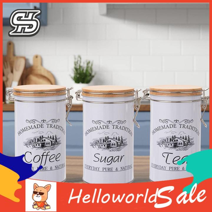 Kitchen%20Storage%20Jars%203pcs%20Large%20Capacity%20Metal%20Canisters%20Set%20with%20Bamboo%20Lid%20for%20Coffee%20Tea%20Sugar%20Airtight%20Sealed%20Jars%20Easy%20to%20Clean%20Multipurpose%20Storage%20Containers%20Kitchen%20Canisters%20-%20Image%205