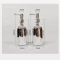 500ml shampoo bottle Sleek Leak-proof Plastic Electroplating bottle Portable Sub-bottling PET bottle for Bathroom Shower. 