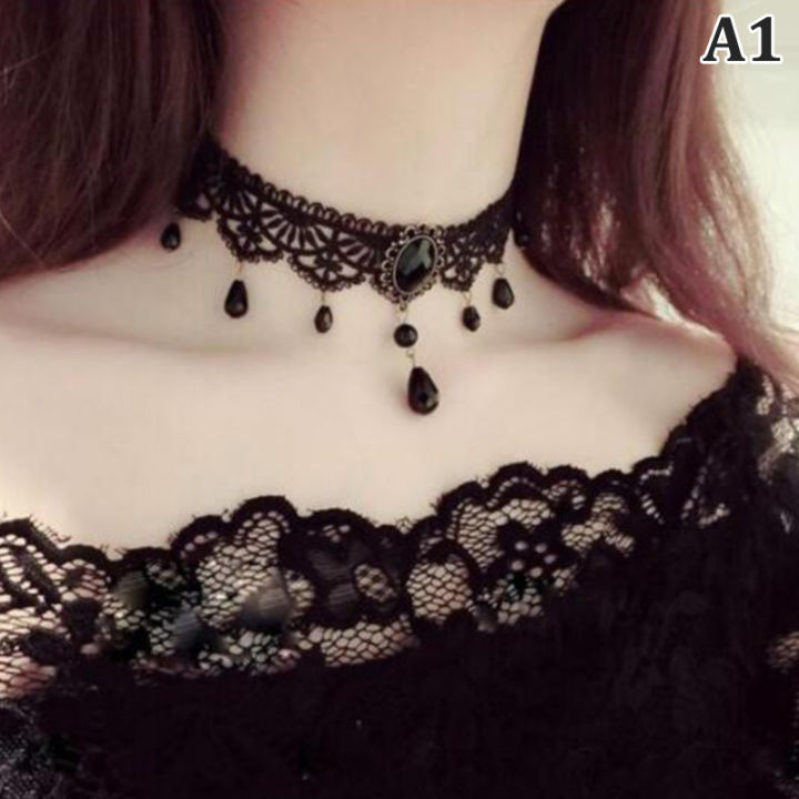 New%20Sexy%20Gothic%20Chokers%20Crystal%20Black%20Lace%20Neck%20Choker%20Necklace%20Vintage%20Victorian%20Women%20Chocker%20Steampunk%20Jewelry%20Queena%20-%20Image%206