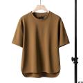 ins Clothes Sleeve Simple T Fashionable Waffle T-shirt with Heavy Short Sleeves All-Matching Men's Summer Solid Color Loose Half. 