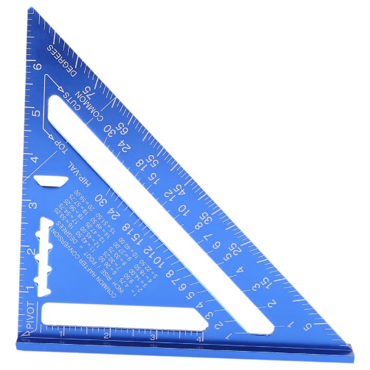 Workhsop Ruler 90 Degree Triple-cornered Ruler Aluminum Alloy Angle Ruler Inch for ...