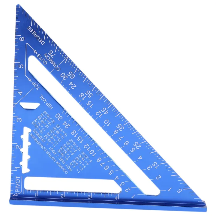 90 Degree Triple-cornered Ruler Aluminum Alloy Angle Ruler Inch for ...