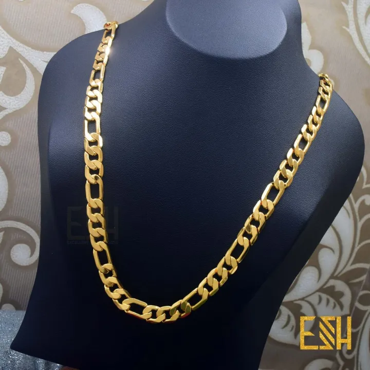 Gold%20Plated%2024/18Inch%20Long%208MM%20Lara%20Chain%20for%20Gents%20Free%20Gift%20Box%20-%20Image%202