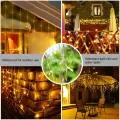 Auoyo Light Strip Christmas Lights Icicle Lighting 4M Curtain String Lights Waterproof Socket Party Garden Eaves Outdoor Decoration For Wedding Party Home Garden Street. 