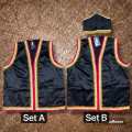 Ready stock set vest bidayuh lelaki traditional costume sleeveless. 