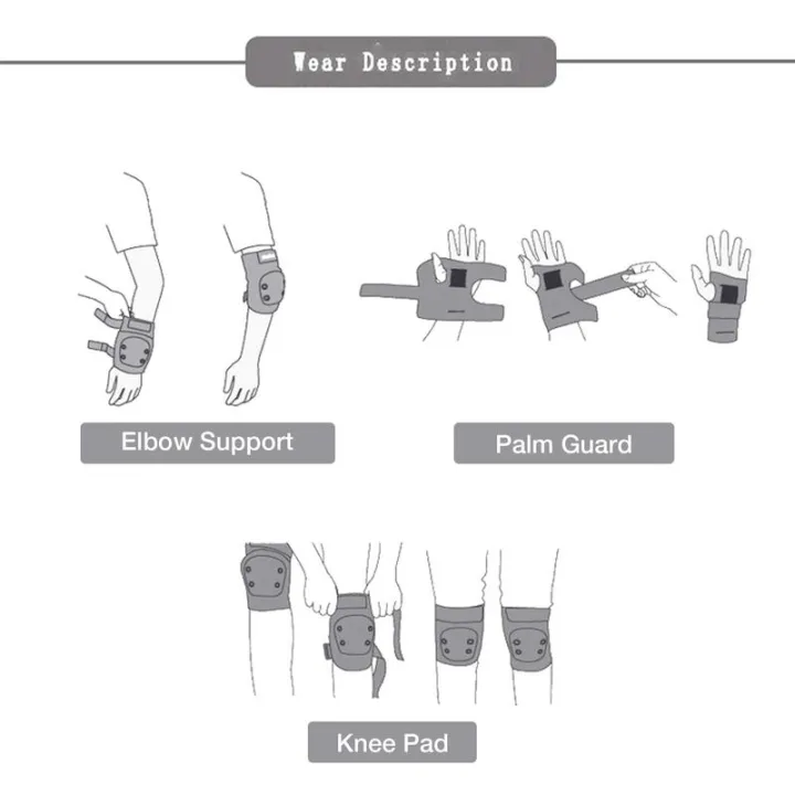 6Pcs%20Protective%20Gear%20Set%20Knee%20Pads%20Knee%20Support%20Elbow%20Pad%20Wrist%20Guard%20For%20Adult%20Kids%20Skateboard%20Cycling%20Skating%20Bike%20Accessories%20-%20Image%204