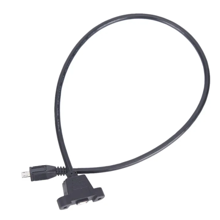 Micro%20USB%202.0%20Male%20to%20Female%20connector%20Adapter%20Cable%20With%20Panel%20Mount%20Hole%20-%20Image%206