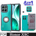 Honor X8C Shockproof Phone Case for Honor X8B X8A X7C 4 in 1 Camera Lens Full Ceramic Tempered Glass. 