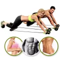 Revoflex Xtreme Abdominal Trainer Home Gym Home Workout Machine Revoflex Ab Wheel Home Gym - Green Ab Wheel Roller Sport Bodybuilding Revoflex Xtreme Dobule Wheels AB Roller Pull Rope Abdominal Trainer Gym Equipment Abs TrainerRevoflex. 