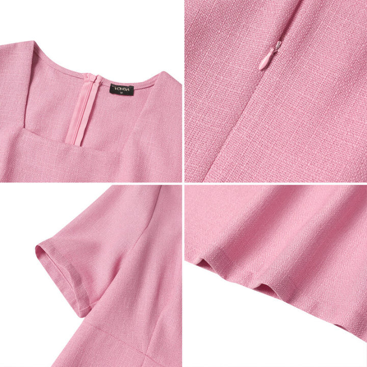 %E3%80%90Miga%20Plaza%E3%80%91%20Womens%20Elegant%20Mini%20Dress%20Puff%20Short%20Sleeve%20Square%20Collar%20Party%20Casual%20Pencil%20Dresses%20Plus%20Size%20(Korean%20Floral)%20-%20Image%208