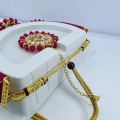 ESH Adorable Gold-Plated Pearl Choker Necklace Set for Women and girl With free box gift items for girls. 