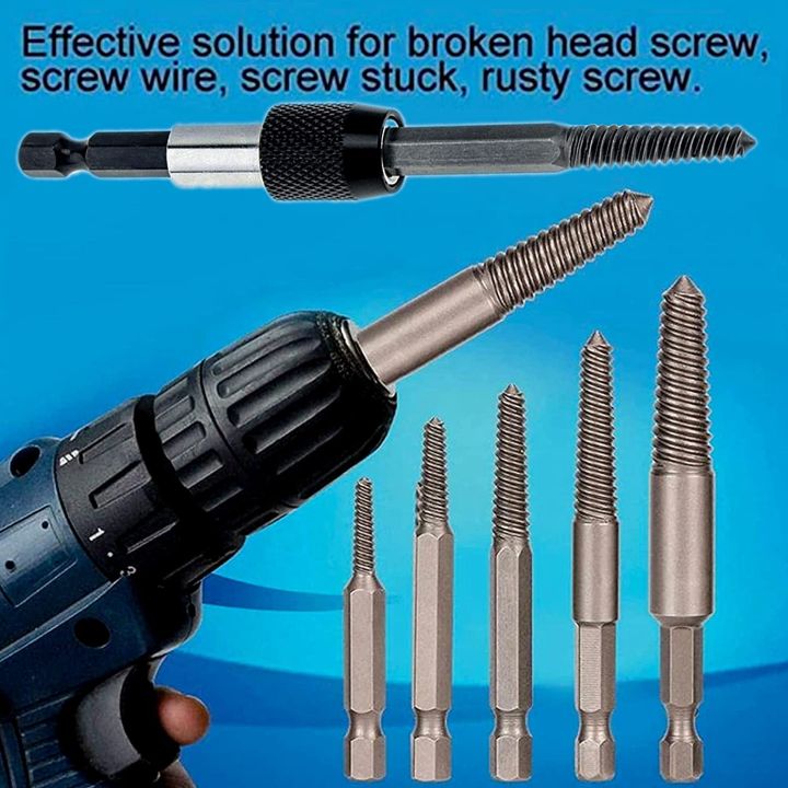 6%20PCS%20Damaged%20Screw%20and%20Broken%20Bolt%20Extractor%20Set%20with%201/4%20Arbors%20Kit%20-%20Image%204