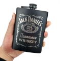 Portable Stainless Steel Hip Jack Daniels Flask 9OZ BLACK. 