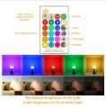 RGB 16 Color Changing 15W B22 LED Bulb With Remote Controller. 