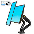 NB F160 Gas Spring Strut 360 Degree Desktop 17"-27" Table Dual Monitor Screen Holder Arm Full Motion Dual Arm Monitor Mount Bracket. 