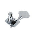1 Pc Bass Guitar Tuning Peg Machine Head | Open Gear Vintage Chrome Bass Tuner Key 4R | Replacement Tuning Peg for 4 & 5 String Bass Guitars | Includes Ferrule & Screws | Bass Guitar Hardware Parts Accessory. 
