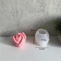 Handmade Rose Candle Mold Romantic Scented Silicone Rose Plaster Mold DIY Plaster Scented Candle Mold for Valentine's Day Home Decor Gift Making Craft Lovers Aromatherapy. 
