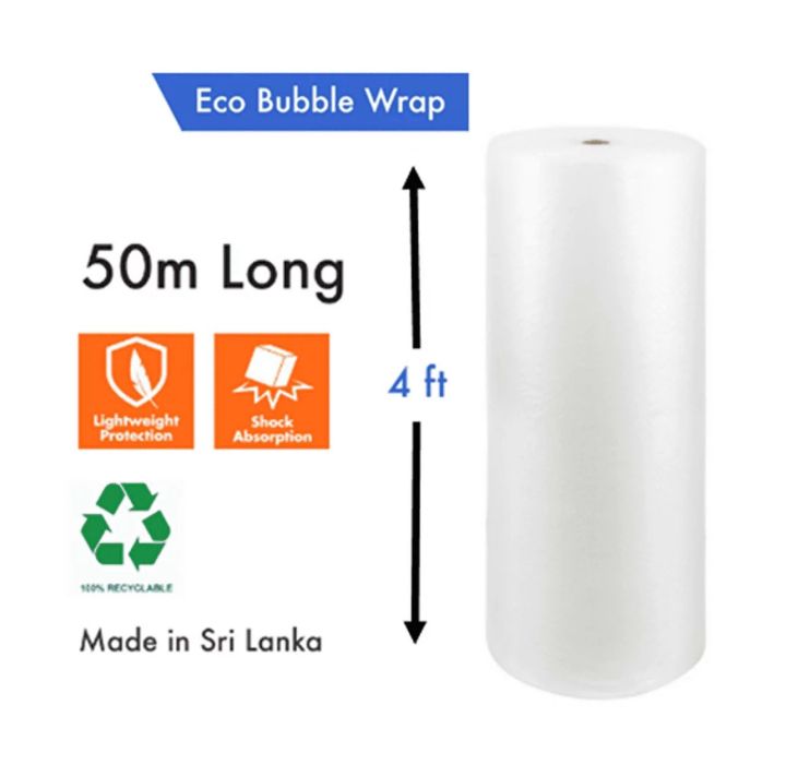 62M² High-Quality Clear Bubble Cushion Wrap - 50M Long