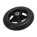 Wheelchair Caster, Rollator Tire Stable Rolling 163mm OD PU Skidproof for Replacement. 