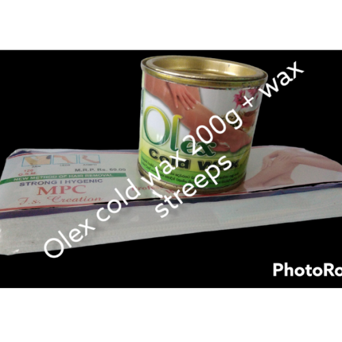 olex cold wax 200g and  wax streeps 50pcs