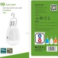 100W Rechargeable LED Bulb, Shape: Round, Emergency light power cut solution. 