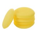 5 x Yellow Car Wax Polish Applicator Pad Large 5inch Soft Foam Sponge Pads. 