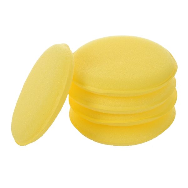 5%20x%20Yellow%20Car%20Wax%20Polish%20Applicator%20Pad%20Large%205inch%20Soft%20Foam%20Sponge%20Pads%20-%20Image%206