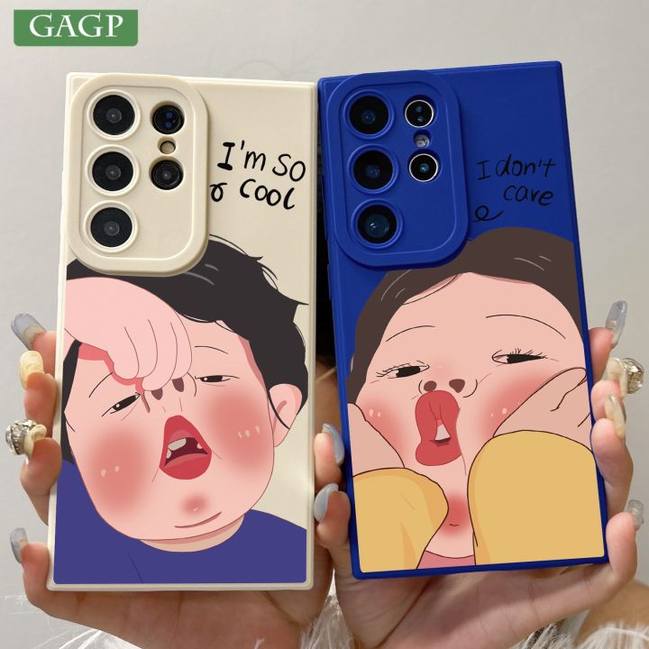 Cover silicone case matte soft cute couple girl lus fun e s25p s24 f4 s23 tra s2 for samsung galaxy S25 ulS22 S21 Ultra Plus
